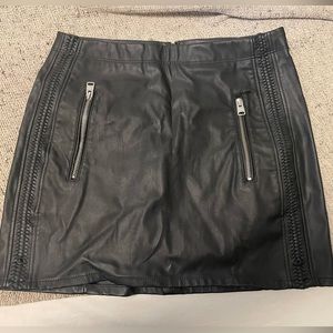 Express black leather skirt size 0